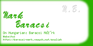 mark baracsi business card